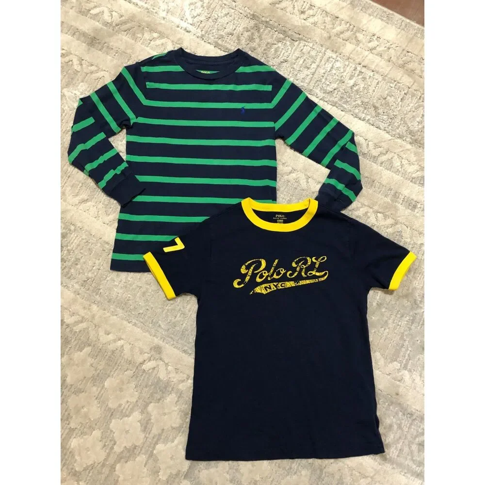 Authentic Polo Ralph Lauren Kids 7 Used Shirt Bundle